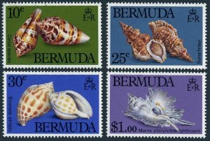 Bermuda 419-422,MNH.Michel 408-411.Shells 1982.Conus,Bursa finlayi,Sconsia,Murex