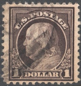 SC#518 $1.00 Franklin Single (1917) Used