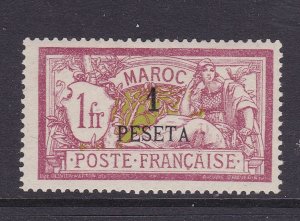 French Morocco Scott 21,  1903 1P on 1F surcharge, F/VF MLH.  Scott $120