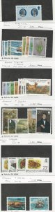 Guernsey, Postage Stamp, #90-4, 119-22, 165-8, 209-21, 241-2 Mint NH, 1973-82