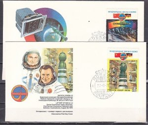 Russia, Scott cat. 4690-91 Only. Soyuz & Mountains from Space. First day covers.