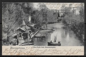 1903 Postcard Braunschweig in Lower Saxony, Okerpartie, Monumentplatz, View.