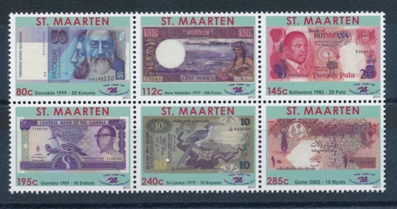 [SM002] St. Martin Maarten 2011 Banknotes Paper Money MNH