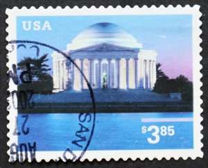 U.S. Used Stamp Scott #3647 $3.85 Jefferson Memorial, Superb. CDS Cancel. A Gem!