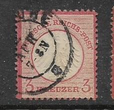 Germany Sc. #23 / Mi. # 25 3 Kreuzer Used L52