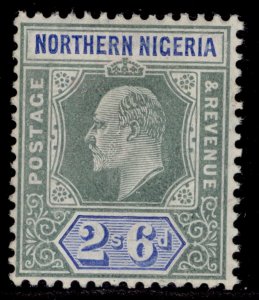 NORTHERN NIGERIA EDVII SG27a, 2s 6d green & ultramarine LH MINT. Cat £55. CHALKY