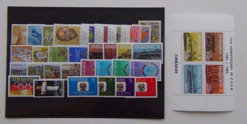 Zimbabwe Ciskei South Africa Transkei Bophuthatswana South West Africa etc MNH 