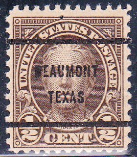 Precancel Beaumont TX PSS 653 61 Bureau Issue United States