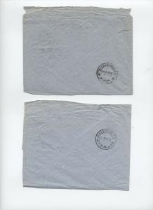 2 1940s Belgian Congo airmail covers to USA [y3396]