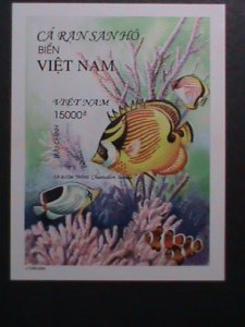 ​ VIETNAM 2000 SC#2985 COLORFUL LOVELY CHAETODON LUNULA-IMPERF MNH S/S-VF