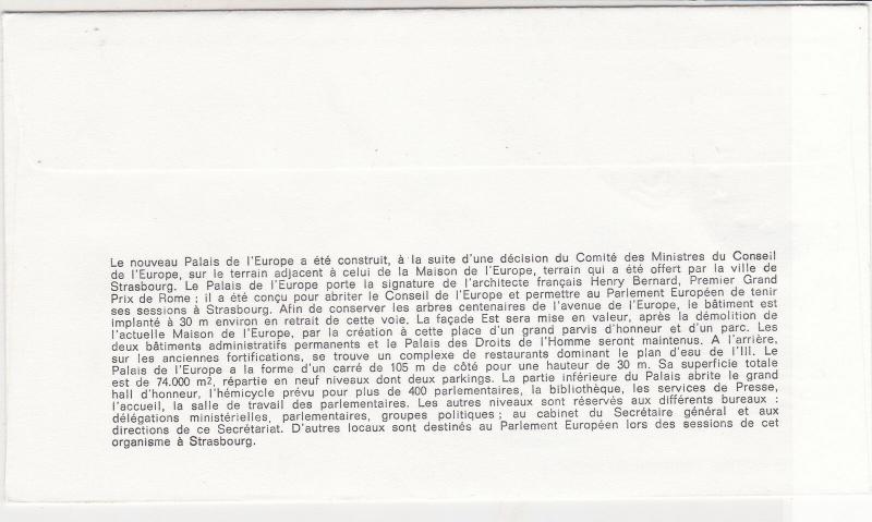 France 1987 Council of Europe Picture Slogan Cancels+ Stamps FDC Cover Ref 31640