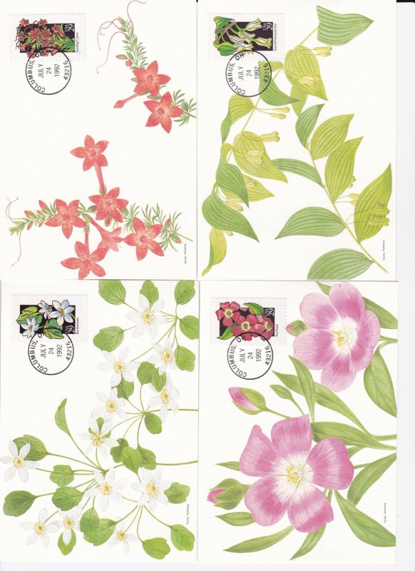 United States # 2647-96, Wildflowers Set of 50 Different on Fleetwood Post Card