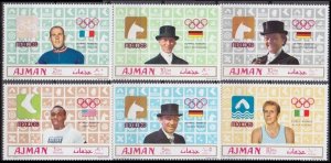 1969 Ajman 448-453 1968 Olympic Games in Mexiko 12,00 €