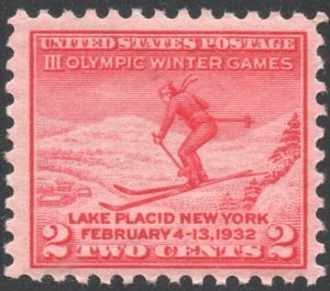 SC#716 2¢ Winter Olympics (1932) MNH