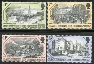 Guernsey Scott 157-60 MVFNHOG - Early City Views - SCV $1.10