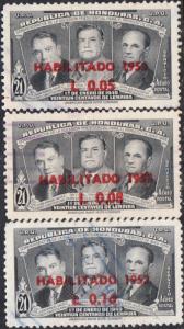 Honduras #C206-C208 Used Set
