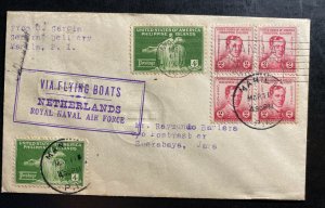 1935 Manila Philippines First Flight Cover FFC To Java Netherlands Indies