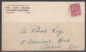 Canad a - Feb 1910 Palmerstone & Kingston RPO Domestic Cover