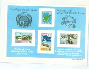 Nauru #117a  Souvenir Sheet