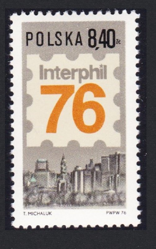 Poland 'Interphil 76' Intl Stamp Exhibition 1976 MNH SC#2158 SG#2431