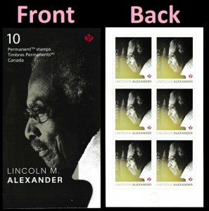 Canada 3086 Black History Month Lincoln Alexander P pane 6 MNH 2018