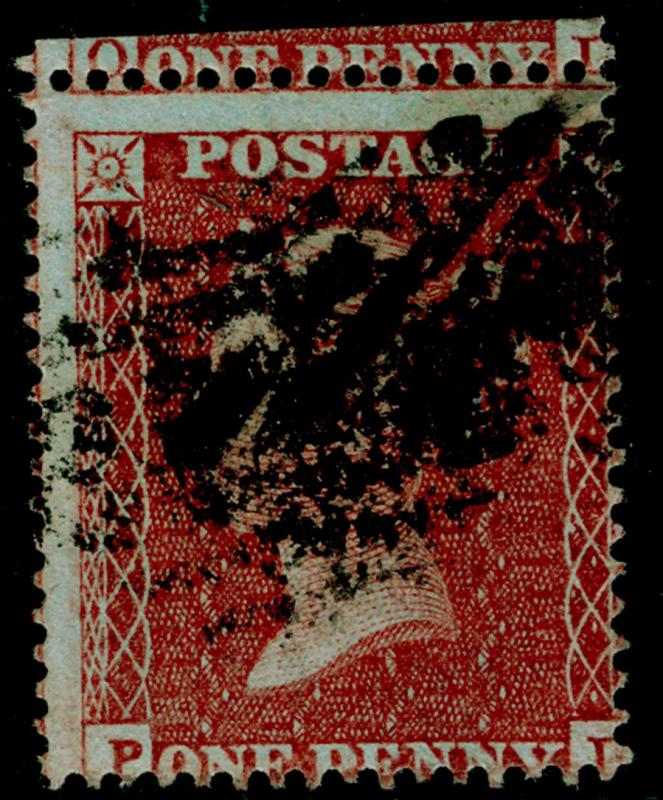 SG17, 1d red-brown, SC16 DIE I, USED. Cat £35.