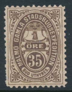 Sweden 1888 Malmo Gamla Stadsbudsexpedition 35 öre Local Post MNH