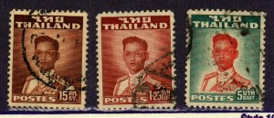 Thailand #285,290,293 used CV$2.55