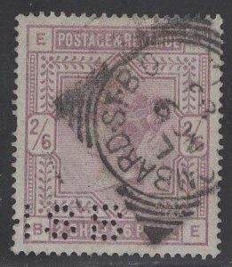 Great Britain, 96, used. CV $165.00, Perfin.