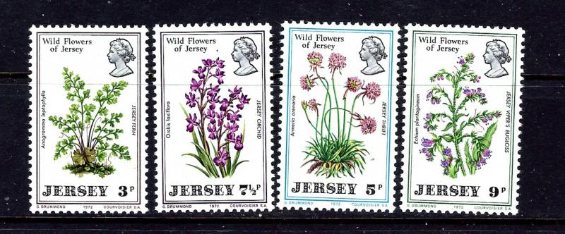 Jersey 61-64 MNH 1972 Flowers