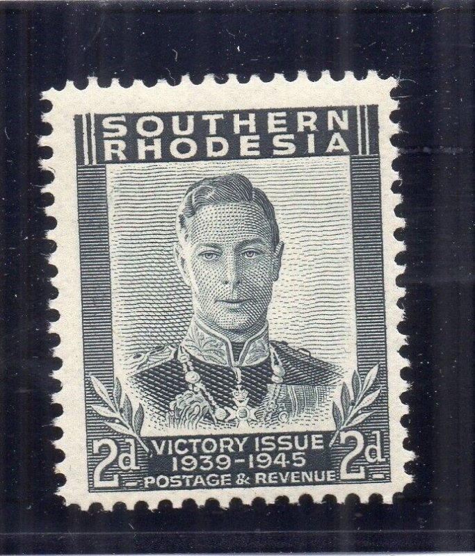 Southern Rhodesia 1947 Early Issue Fine Mint Hinged 2d. NW-199746 