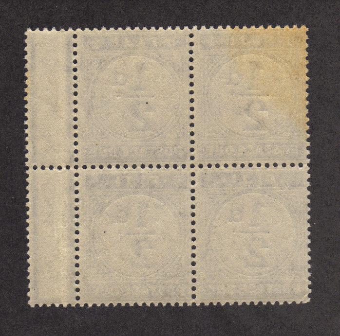 Fiji J7,toning at top of one stamp, F-VF, MNH