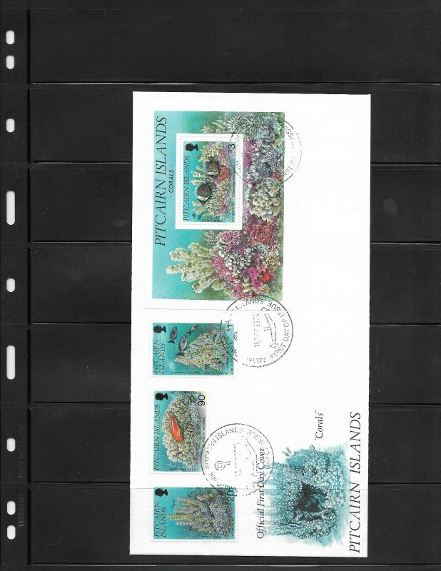 Pitcairn Island 407-10 Sea Life First Day Cover