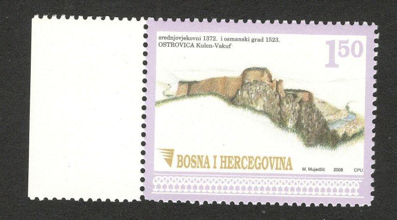 BOSNIA -MNH-STAMP-cultural and historical heritage, OSTROVICA,KULEN-VAKUF-2008.