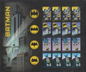 US 4928-35b Modern Imperf Batman Sheet