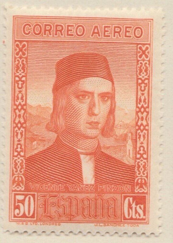 SPAIN Air Post 1930 Columbus Issue 50c MH* Stamp A29P5F30980-