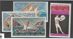 French Somalia SC C32-C34 Mint F-VF SCV$29.50...Worth a Close Look!