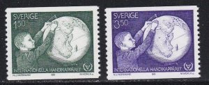 Sweden # 1354-1355, International Year of the Disabled, NH, 1/2 Cat.