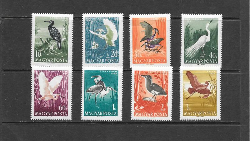 BIRDS - HUNGARY #1233-1240