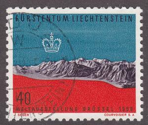 Liechtenstein 325 World’s Fair, Brussels 1958