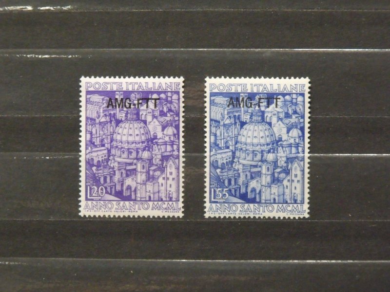 7664   Trieste   MH # 74, 75,                   CV$ 44.00