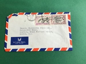 Nigeria 1955 Air Mail  Vintage Stamp Cover R45450