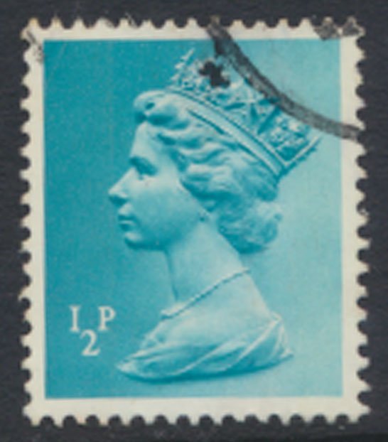 GB  Machin ½p X841 2 Phosphor bands  Used  SC#  MH22  see scan and details