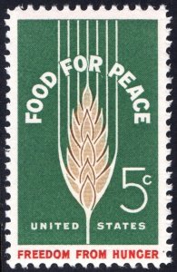 SC#1231 5¢ Food For Peace Issue (1963) MNH