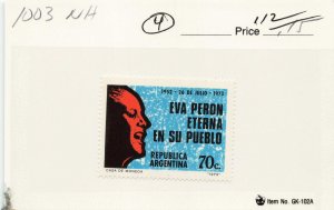 ARGENTINA  1003   MNH