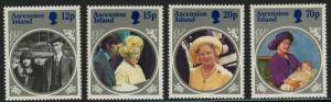 Ascension Island 372-5 MNH Queen Mother 85th Birthday