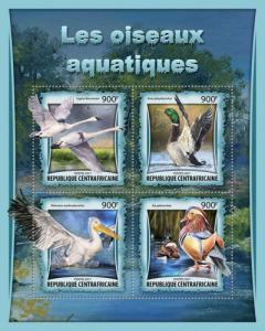 C A R - 2017 - Water Birds - Perf 4v Sheet - M N H