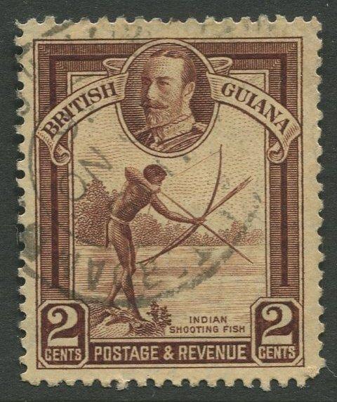 STAMP STATION PERTH British Guiana #211 - KGV Definitive Issue Used CV$2.00