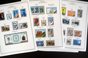 COLOR PRINTED ANDORRA [FRENCH] 1931-2020 STAMP ALBUM PAGES (100 illustr. pages)