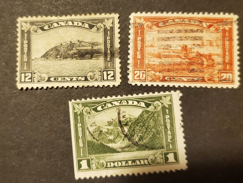 CANADA #s174,175,&179 USED CV $35.00